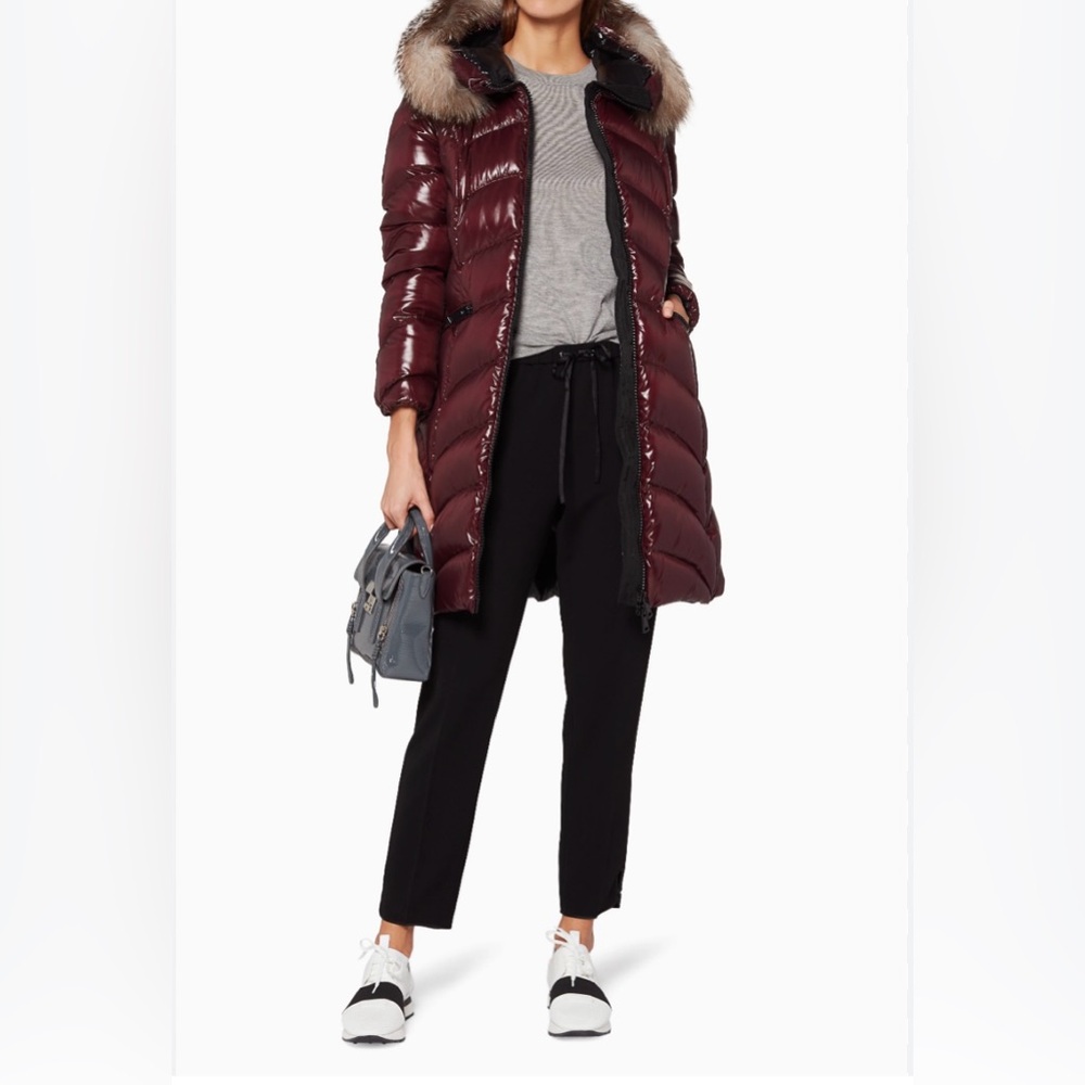 Moncler Shiny Long Down Coat